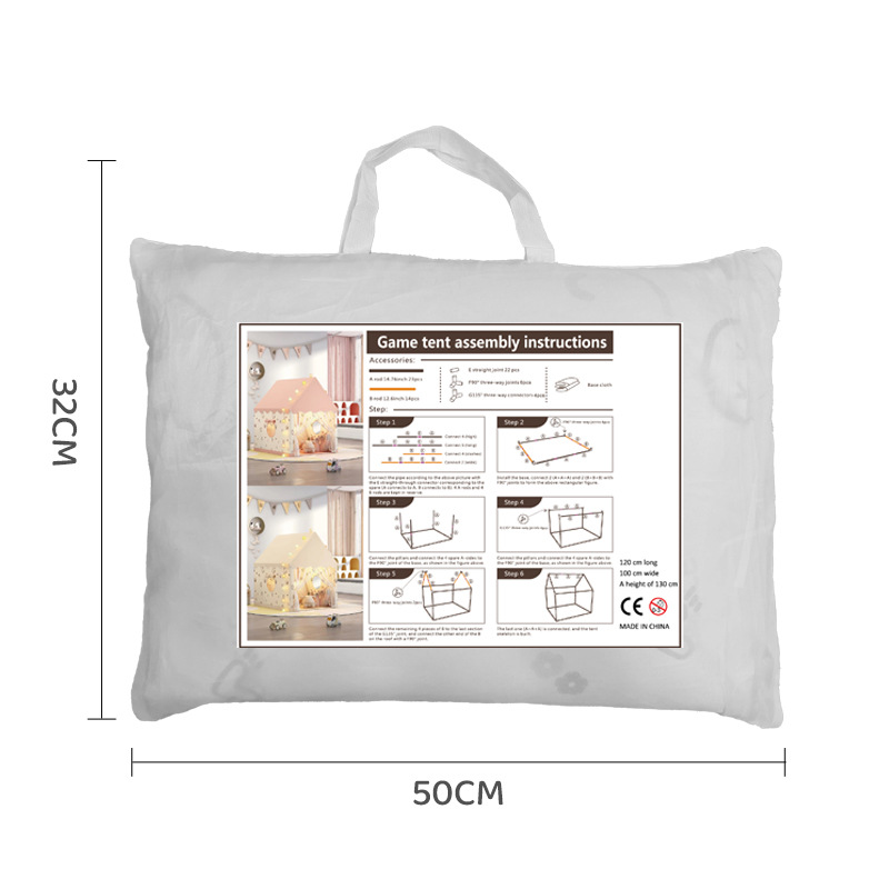 Tienda de campaña infantil transfronteriza para niños y niñas, casa de princesas, castillo de juegos para el hogar, habitación de dormir separada para niños pequeños