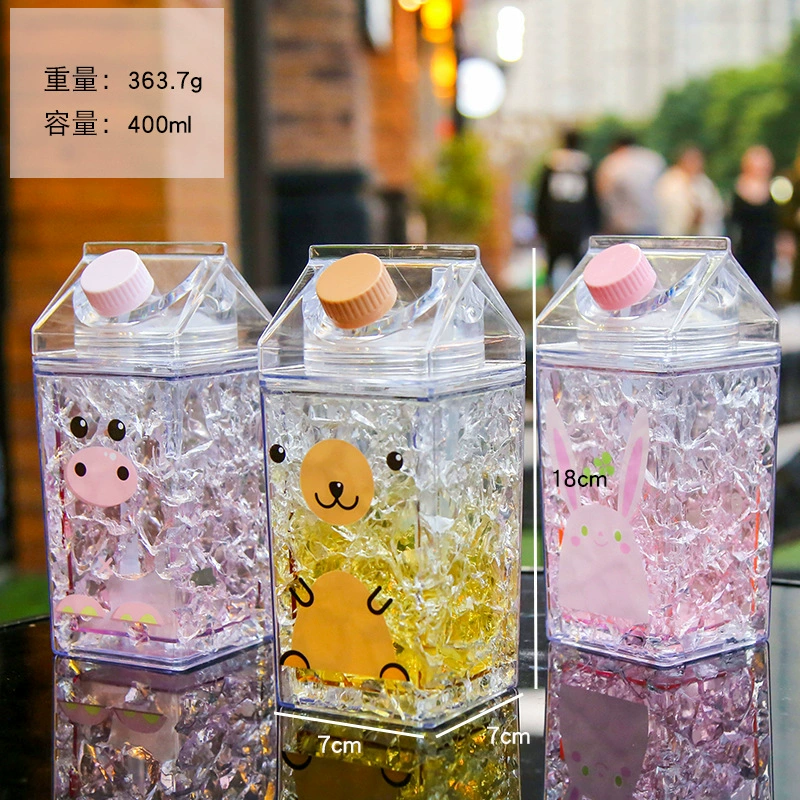 Новый двойной слой утолщенный холодильник холодильник охлаждающий cup straw straw поток отложения cup летний сет красный сломанный лёд cup