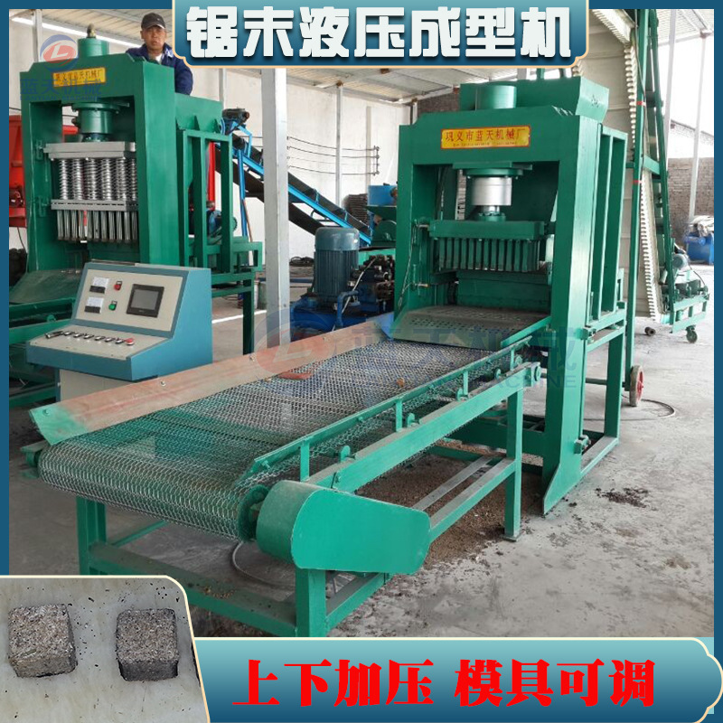 木碳液压成型机 空心烧烤炭压块机 杂木果木炭环保机制炭设备