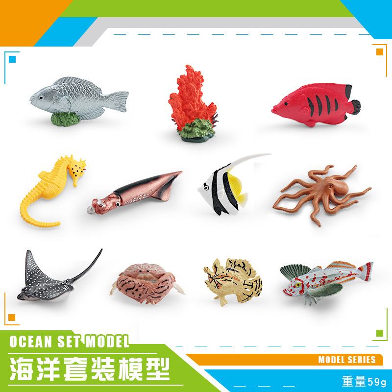 BL - 10143 Set de animales marinos de 11 piezas 4 59g