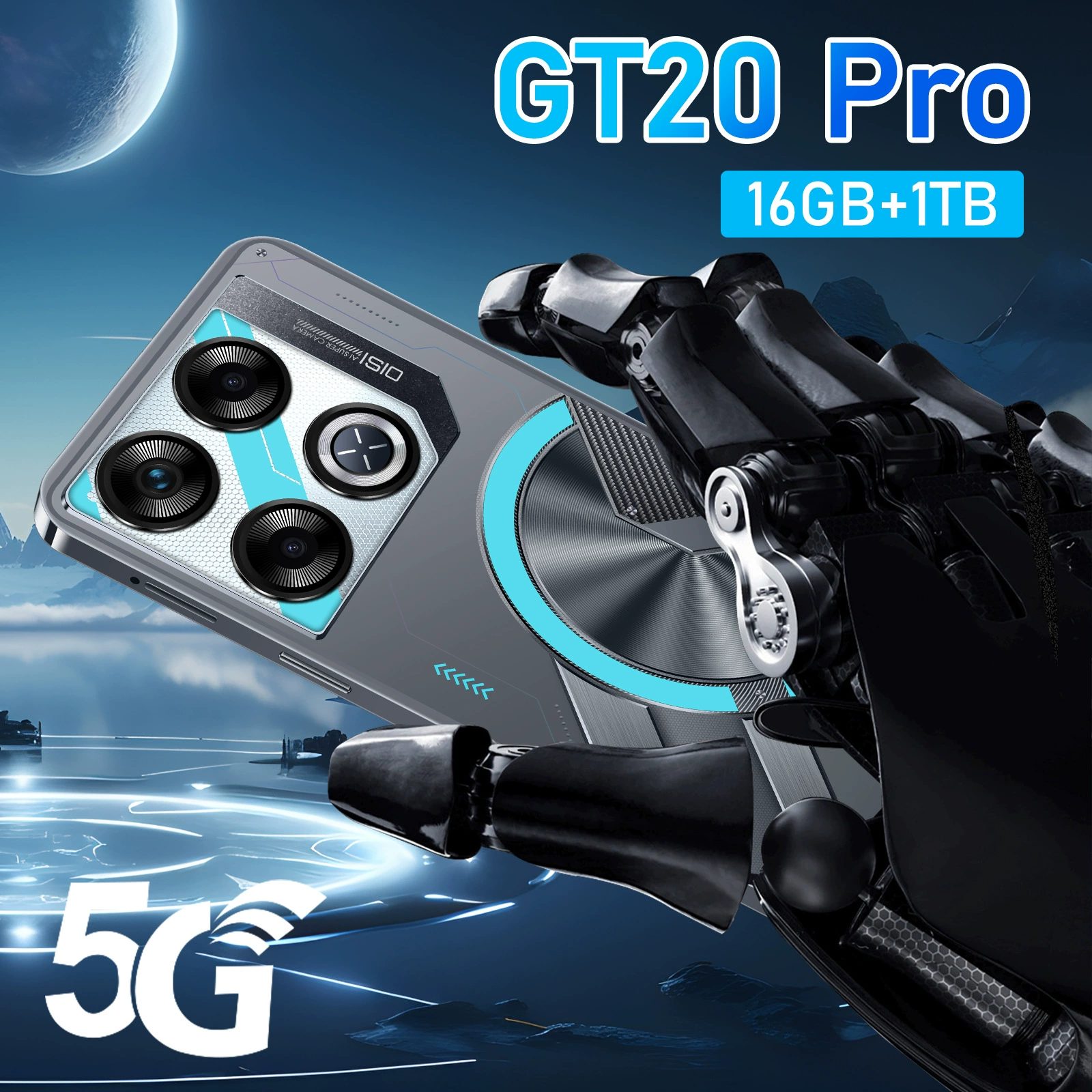Мобильный телефон GT20 Pro смартфон 7.3" высокочеткий большой экран 16+1T заводская цена (хит-модель)