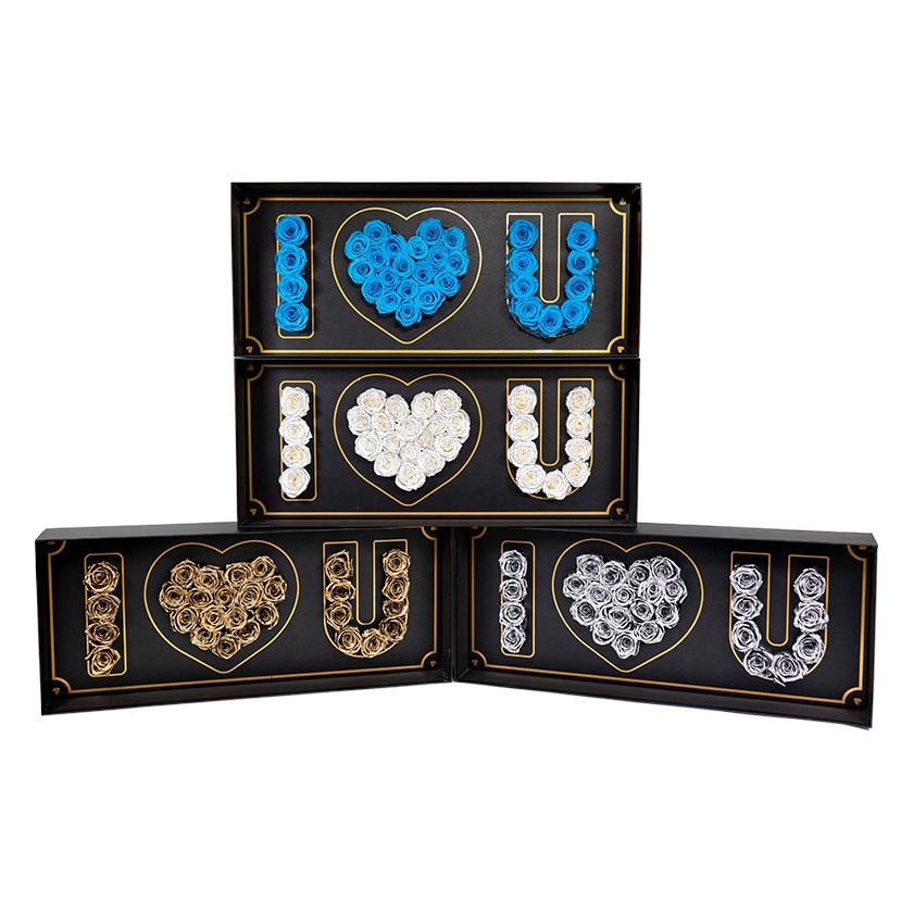 Caja de regalo de rosa amor eterno 520 Día de San Valentín para la novia regalos creativos de fábrica al por mayor adornos flores