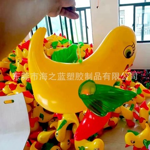Children's Toys Inflatable Toys Luminous Little Yellow Duck Floor Push Hot Selling Duck Pvc Toys Manufacturers Wholesale