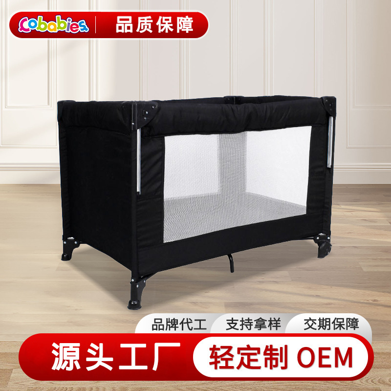 Camas transfronterizas multifuncionales extraíbles para bebés cama de empalme portátil cama de juego plegable fábrica al por mayor image 1