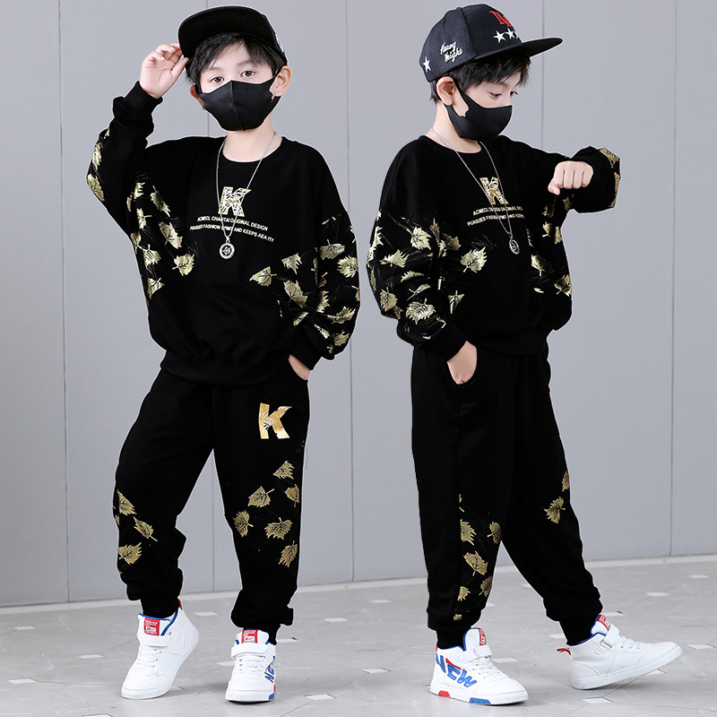 Completo 2023 Nuova stagione primaverile e autunnale alla moda per bambini Bello esplosivo Street Trendy Boys' Middle_voghion.com