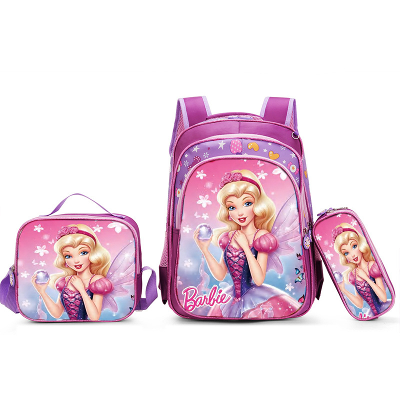 Nuevo Kpop América del Sur 16 pulgadas tres piezas juego de tirón para niños 3D brujas caza mochila de hombro para estudiantes doble espalda