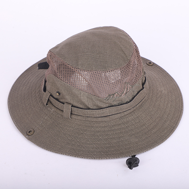 Verano al aire libre sombrero de los hombres sombrero de protección solar sombrero de ala grande para el sol sombrero de pesca de protección UV para hombres sombrero de pescador sombrero para el sol