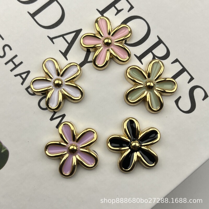 New Niche Mori-Style Ins Flower Earrings DIY Hair Accessories Jewelry Earrings Clogs Bags Phone Alloy Accessories