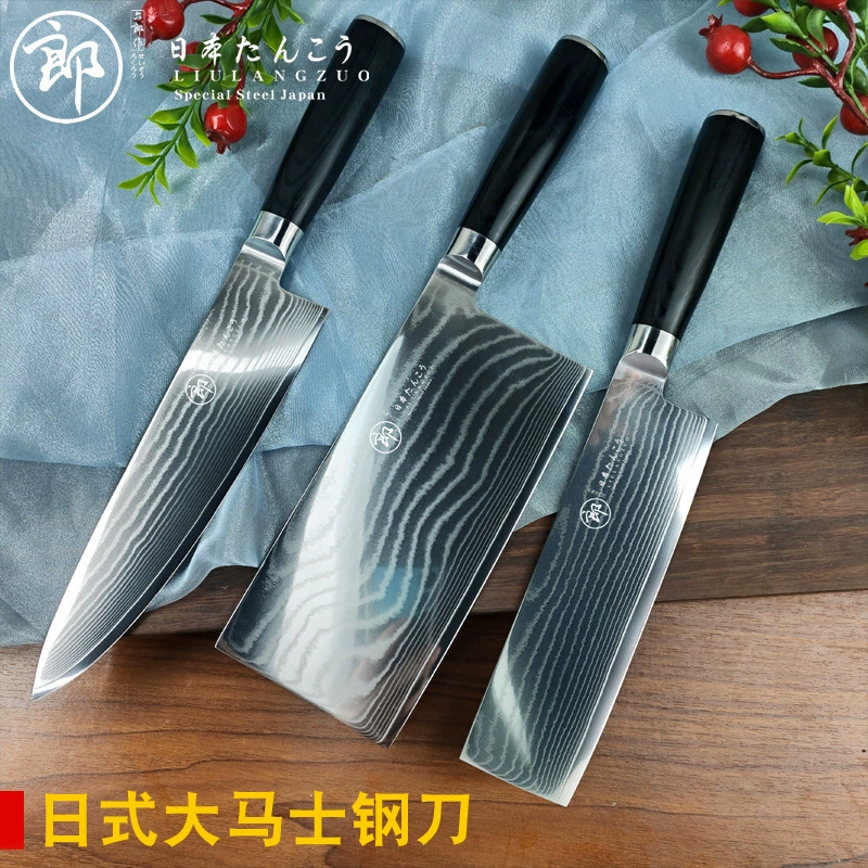 Дамасская кухонная ножа Liulang, бытовой высококлассный кухонный многоцелевой нож, поварской особый самодельный клинок, оптовая продажа