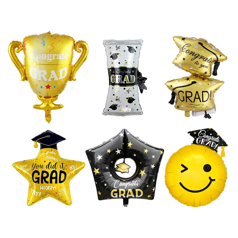 Трансграничный новый выпускной сезон пятиконечная звезда круглый воздушный шар доктор сова бурый медведь выпускной праздник декоративный воздушный шар