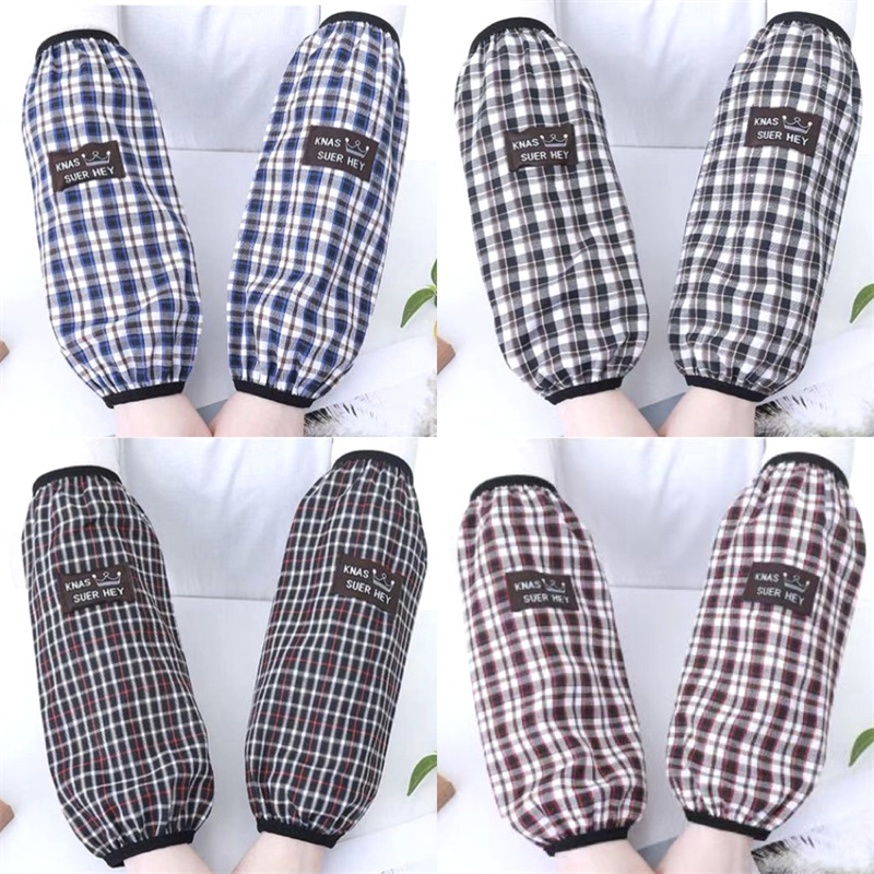 Franela impermeable bordada cocina del bebé de los hombres de las mujeres largo oversleeve mangas de la mano de los niños al por mayor estudiante Otoño e Invierno