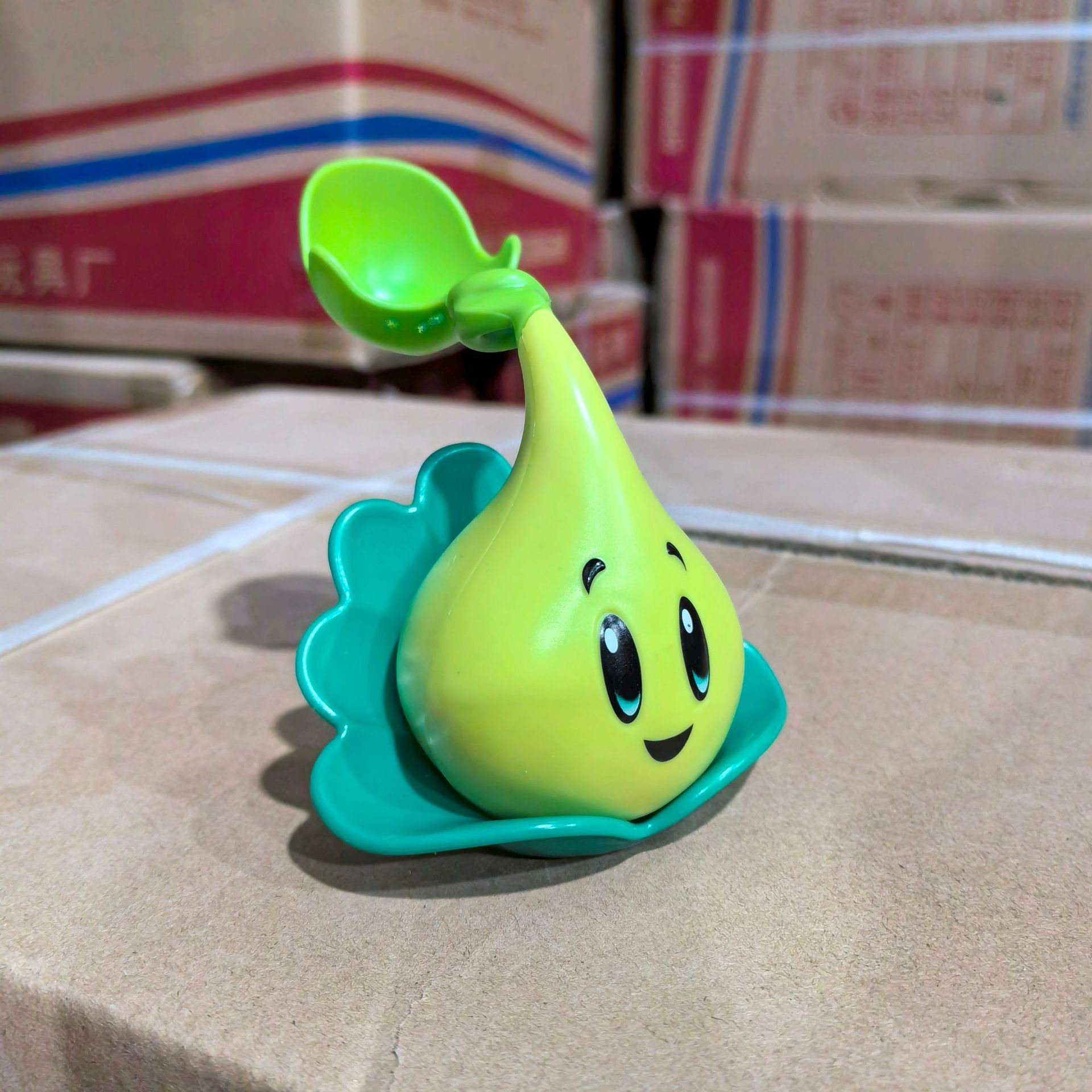 Plants vs. Zombies mecánicos genuinos a granel Gatling Pea Shooter catapulta vinilo juguete malvado dragón pequeño fantasma