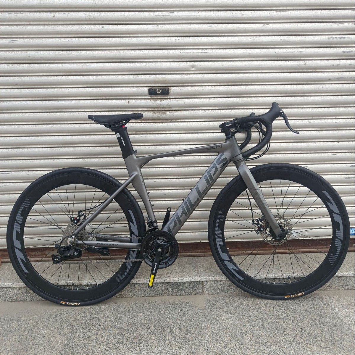 Slightly Damaged Philip Road Bicycle Adult Men's Flat Handlebar Bicycle Youth Lightweight Ultra-Light Transmission Bike