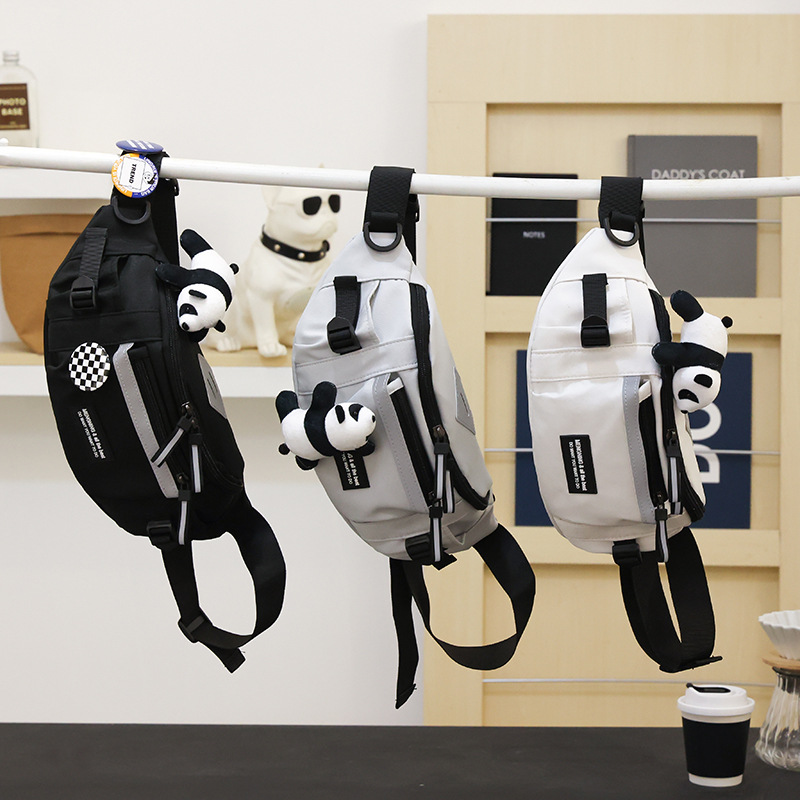 001 Ins Brand Hong Kong Chest Men's Workwear Trendy Street Casual Crossbody Japanese Style Cycling Sports Waist Bag Women_voghion.com