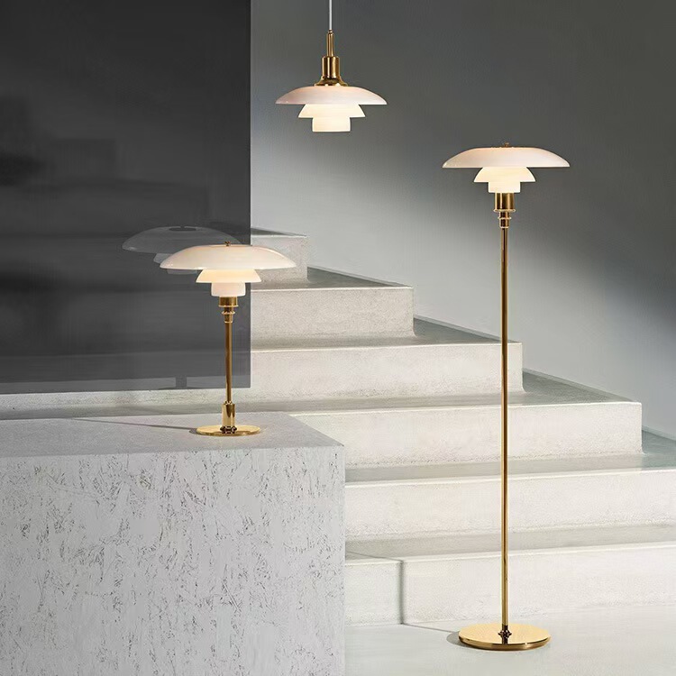 Danish Designer Rh Glass Table Lamp, Floor Lamp, Chandelier Series, Living Room, Hotel, B&B, Restaurant, Light Luxury Style