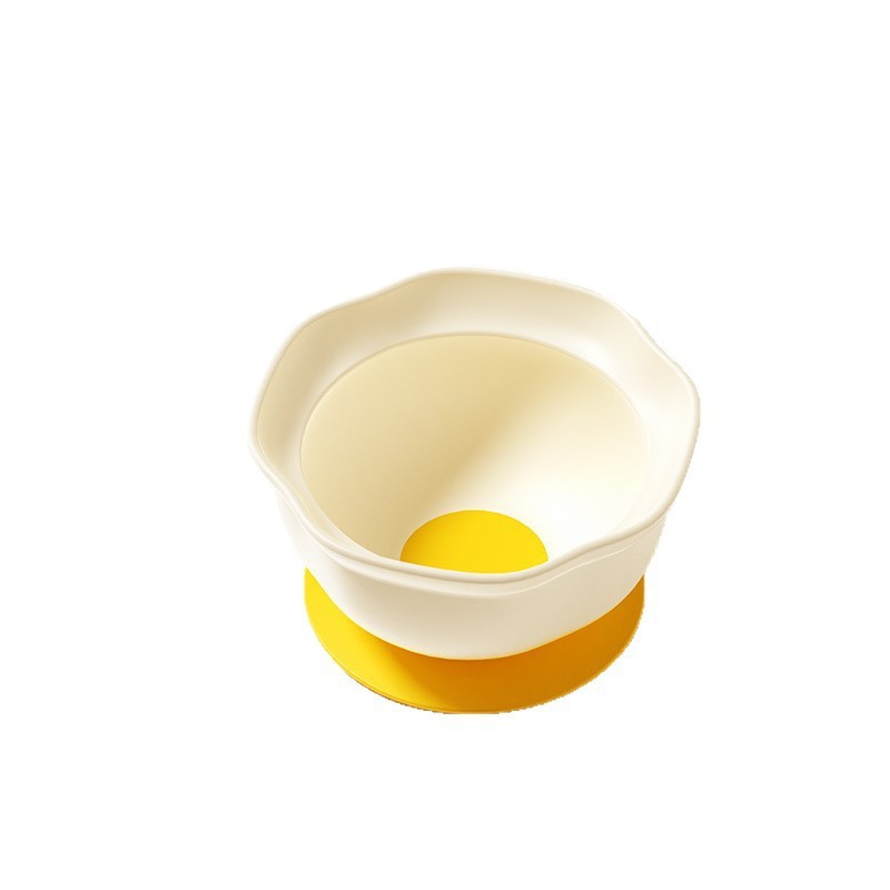 蛋花碗婴儿辅食碗宝宝自主进食学吃饭食品级硅胶吸盘碗儿童餐具|undefined