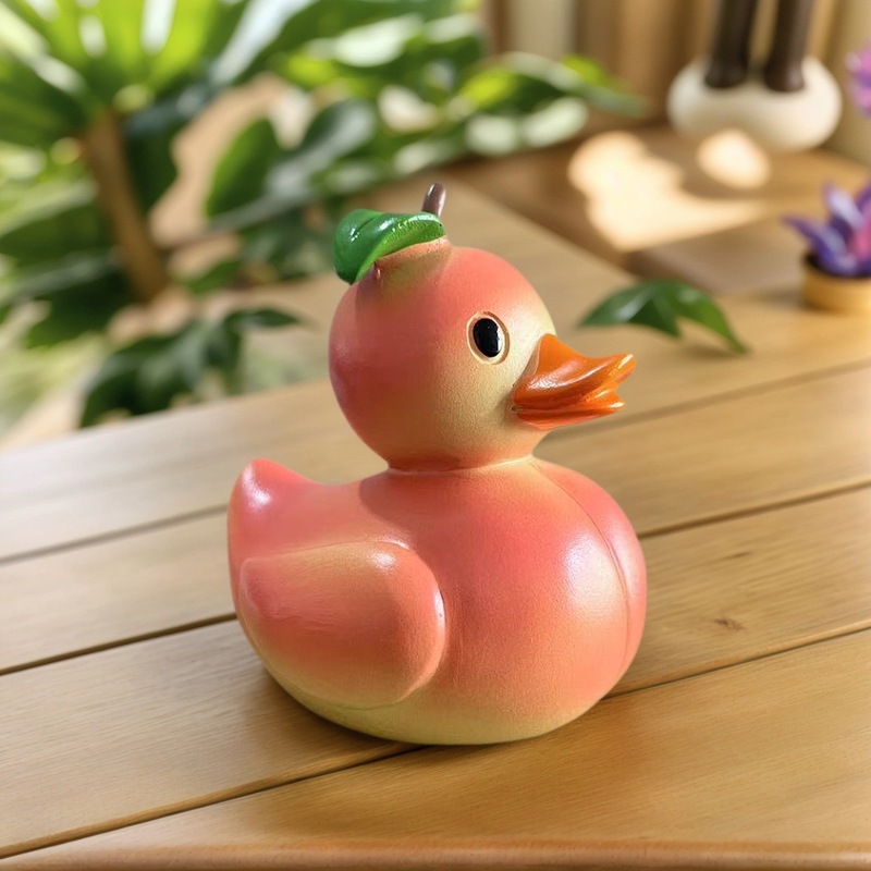 跨境亚马逊新款Adorable Fruit Duck可爱水果鸭创意树脂工艺摆件|undefined