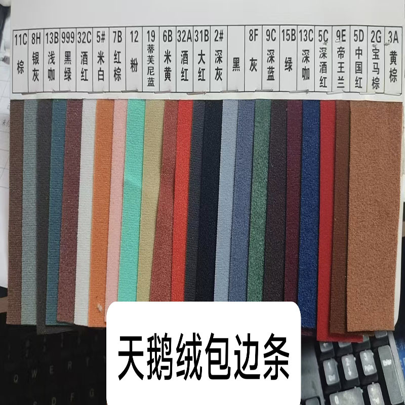 Velvet Cloth Edging Strips, Car Light-Proof Mat Edging, Universal Material, Width Can Be Cut in Any Color