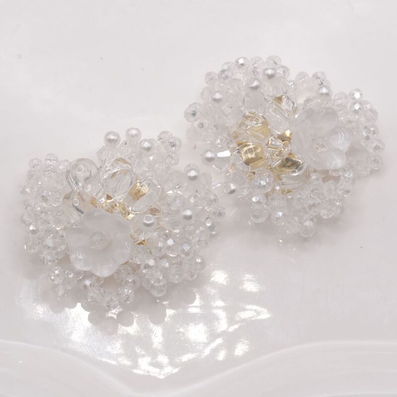 Advanced Simple DIY Transparent Resin Flower Weaving Handmade Hand-Sewn Buttons Accessories Clothing Accessories Decorative Buttons
