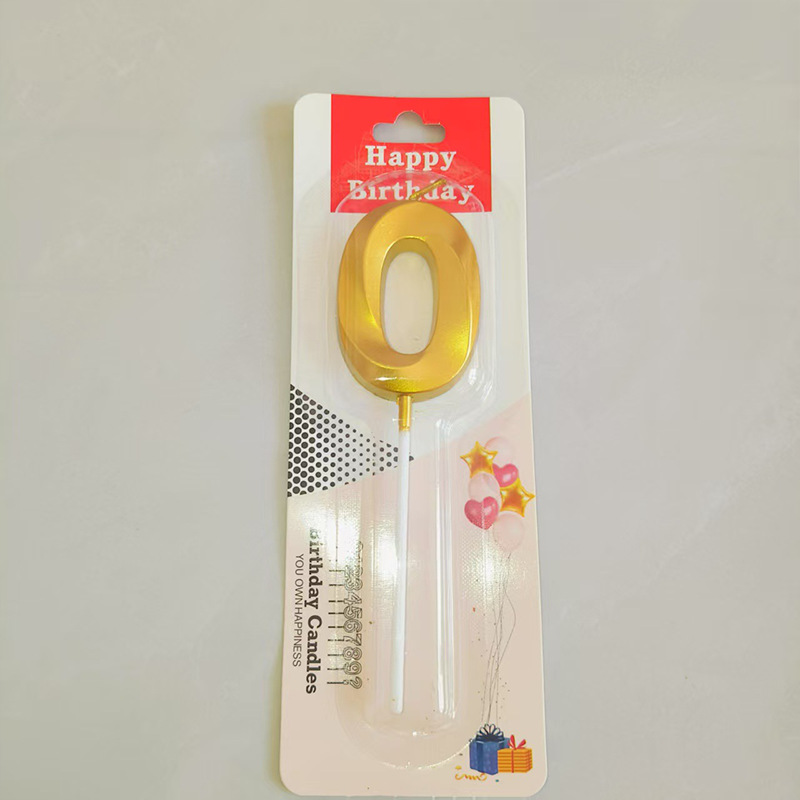 Red de celebridades de la red pastel de cumpleaños vela lápiz romántico inglés tridimensional estrella de cinco puntas creativa número amor fiesta de diamantes