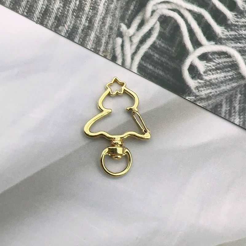 Small bell, rotating keychain, metal accessory with accessories handmade