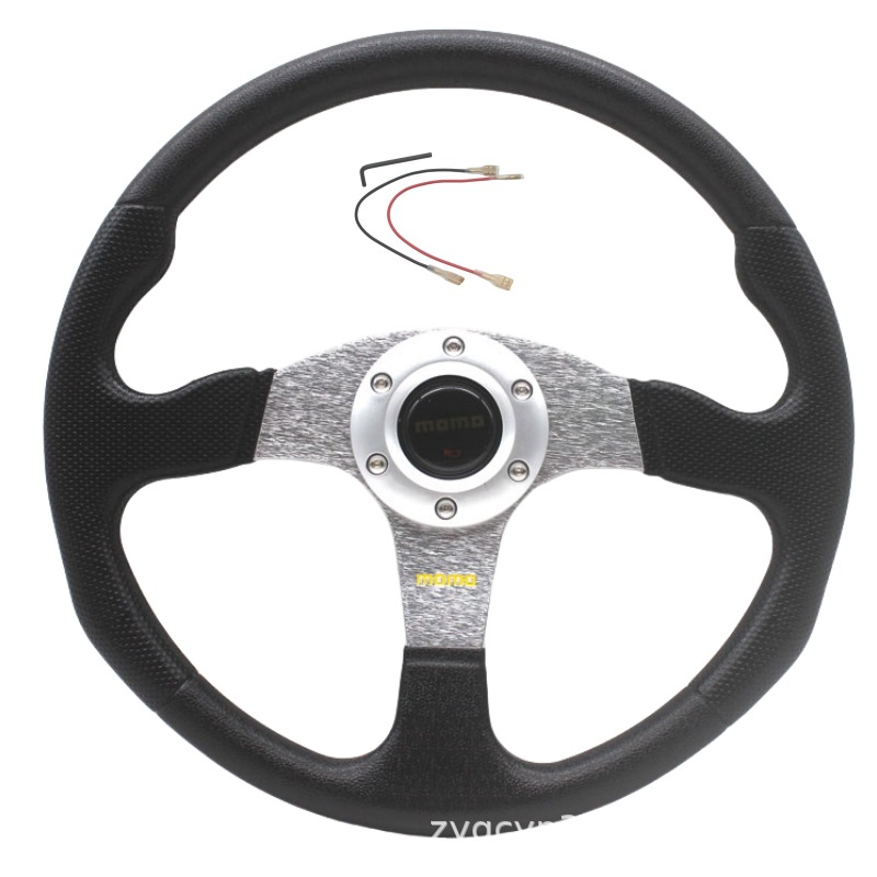Car Modified Steering Wheel, Go-Kart Steering Wheel, 14-Inch 350mm Racing Competition Universal Atv Steering Wheel