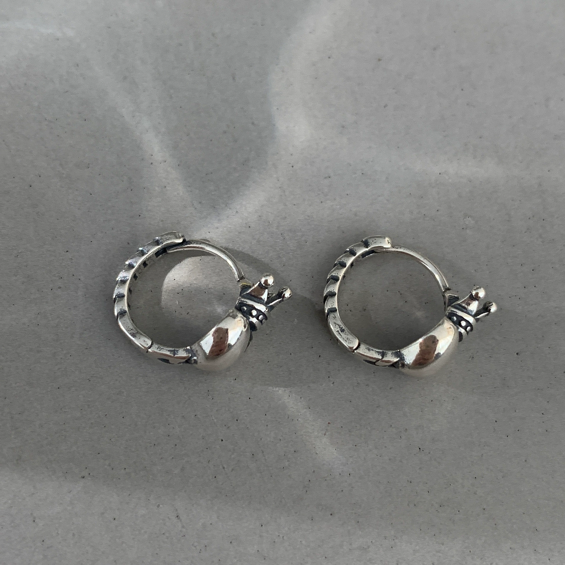 Genuine design earrings, silver 925 sample, 2022 collection