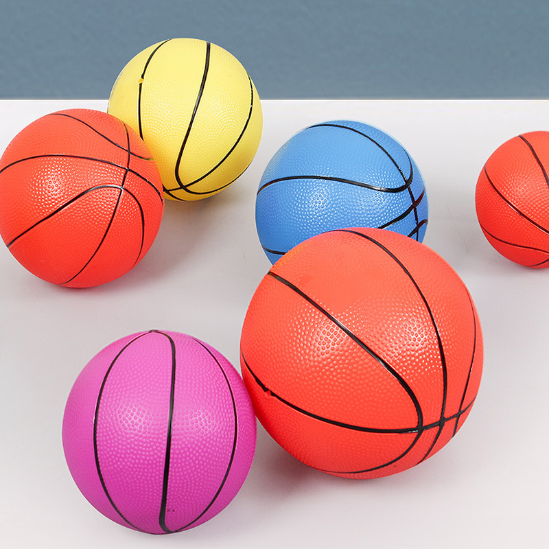 批发儿童篮球PVC幼儿园学校运动玩耍拍拍球12cm宝宝体育用品皮球