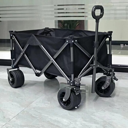 Outdoor camper van small push cart campsite cart picnic foldable push cart shopping small trailer camper van large size