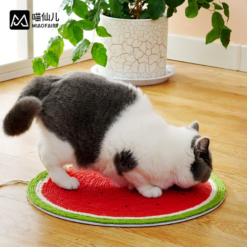 Amazon cat scratching mat cat scratching board sisal mat anti-cat scratching sofa protection large claw grinder resistant to scratching and does not shed crumbs