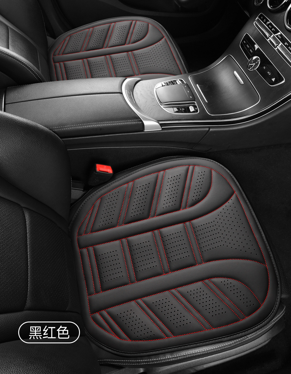 26 Wholesale of all-season car seat cushions for export, featuring perforated leather for breathability, comfort, and a simple, square design