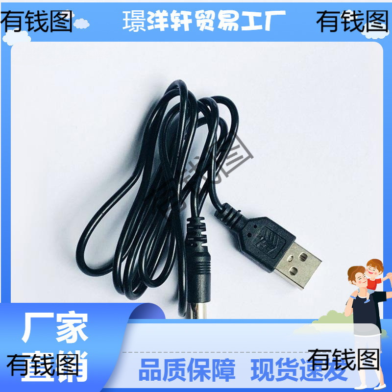 XMZZ175批发智能感应垃圾桶配件 充电线一根 5V1A插头USB接口通用