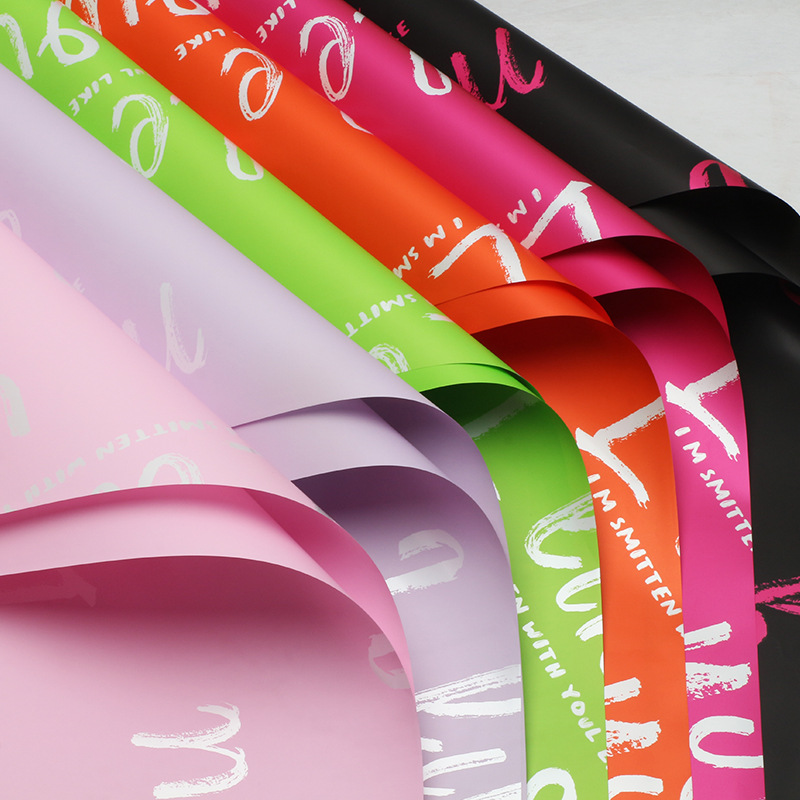 Huaxi como usted envasado de flores película plástica LIKEYOU ramo de flores de San Valentín material de embalaje de papel