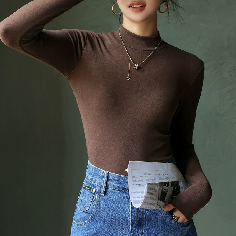 Вельветовый водолазка с длинным рукавом, slim-fit, комфортная теплая эластичность, размеры S–3XL