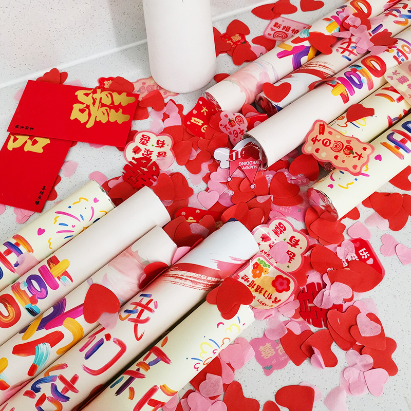 Productos de boda regalos de flores Mi familia tiene una atmósfera feliz de boda accesorios de mano saludo fábrica directa