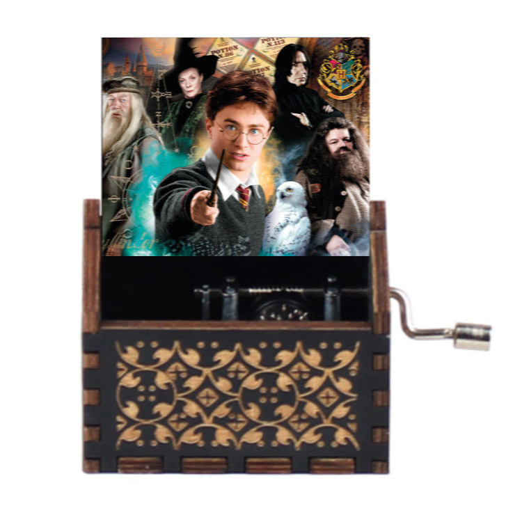 源工場ハリーポッターハイドウェイ手揺れ木製オルゴールミニオルゴールクリエイティブ誕生日プレゼント