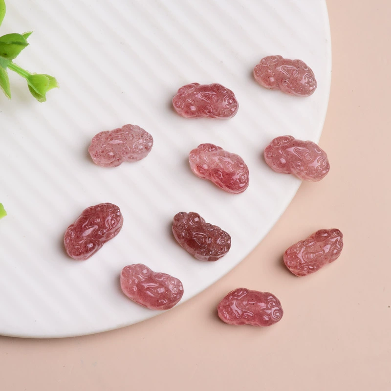 Органический вырезанный кристалл, защитный амулет, пряжка с бантом, аксессуар с аксессуарами, с маленькими мишками, DIY