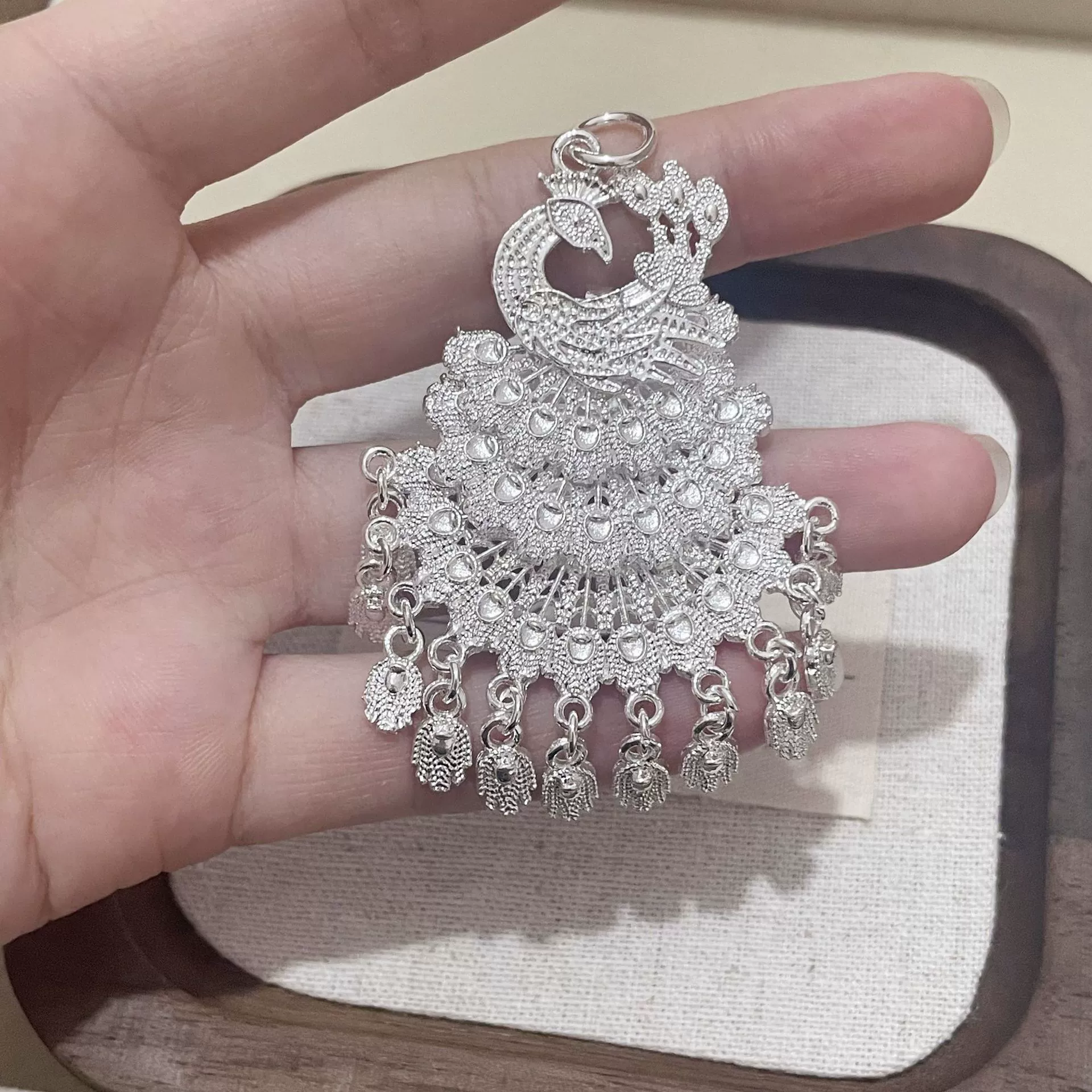 Ретро посеребренное ожерелье с кисточкой в ​​этническом стиле, подвеска в виде феникса, аксессуары, цепочка для свитера в национальном стиле, производитель, оптовая продажа