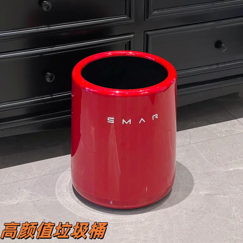 New Year Living Room Trash Can Red Festive 2025 Spring Festival Dress-up Home Light Luxury High-end High-value Bedroom Middle Ancient