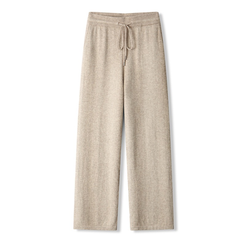 100% Pure Wool Knitted Wide-Leg Pants for Men, Autumn and Winter High-Waisted Cashmere Pants for Outer Wear, Straight Casual Floor-Length Pants 100% Pure Wool Knitted Wide-Leg Pants for Men, Autumn and Winter High-Waisted Cashmere Pants for Outer Wear, Straight Casual Floor-Length Pants