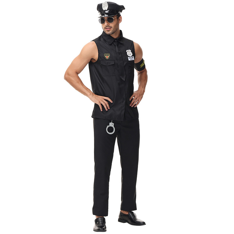 Amazon's New Product: Adult Male Police Officer Cosplay Costume for Professional Role-Playing Games Amazon's New Product: Adult Male Police Officer Cosplay Costume for Professional Role-Playing Games