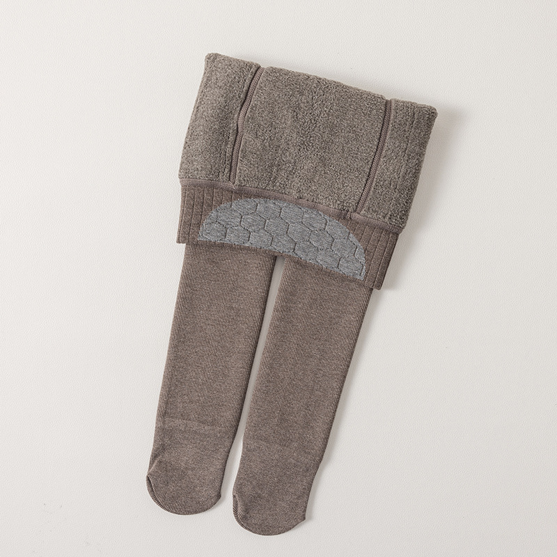 Niños engrosados leggings blancos más terciopelo calentamiento en una sola terciopelo estilo coreano de invierno y otoño calentamiento para niñas pantalones largos