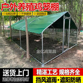 鸡笼室外家用户外大号养殖笼鸡棚搭建家禽鸭鹅兔鸽子笼鸡舍遮雨棚