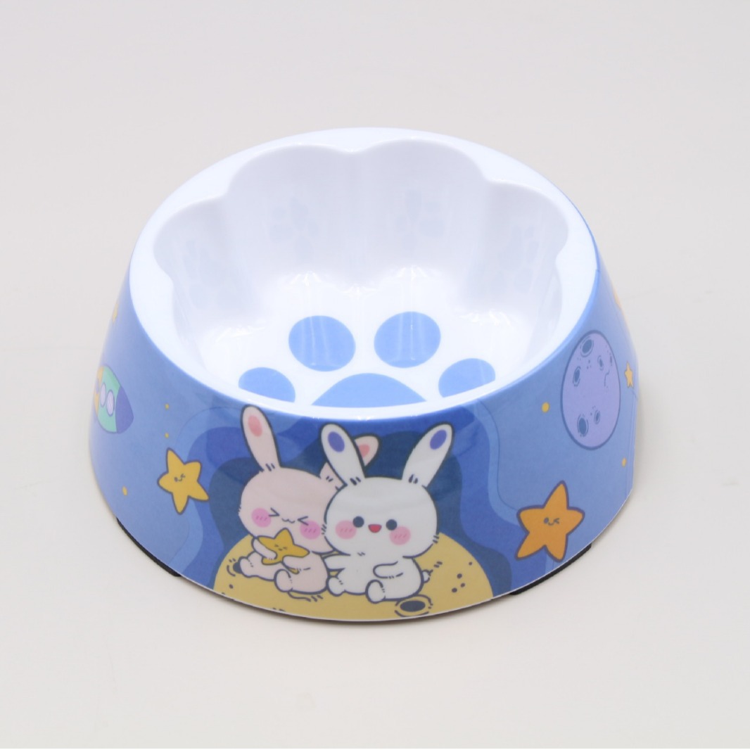 Spot al por mayor gato melamina cuenco alimento para mascotas melamina cuenco para bebés mascotas maceta para gatos cuenco para mascotas personalizado