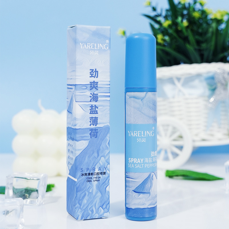 Jingling sea salt mint oral spray cool fresh breath deodorant deodorant portable cleaning oral spray
