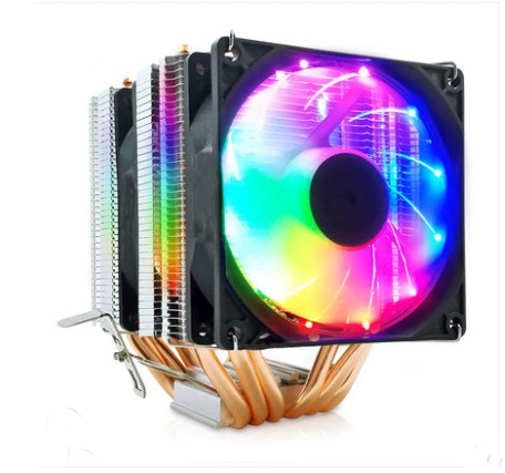 Кулер для процессора, 6 медных тепловых трубок, бесшумный RGB-вентилятор, совместим с LGA1366/1700/X79/2011/AM4