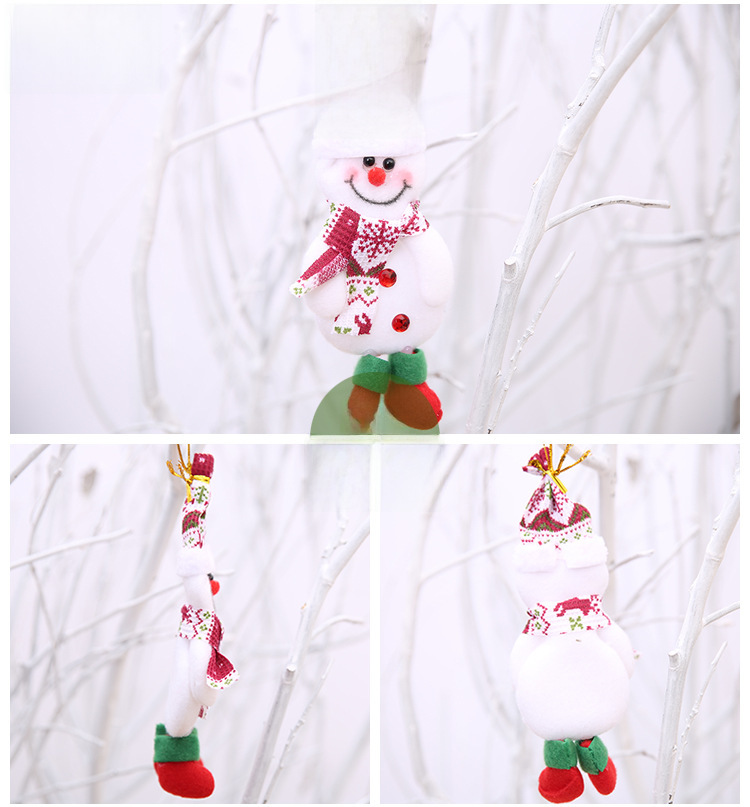Décorations de Noël Ornements du Père Noël Décorations d'arbre de Noël Nécessités quotidiennes de Noël Pendentif d'arbre de Noël_voghion.com