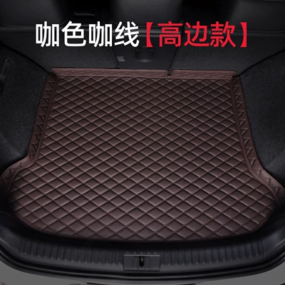 car models, interior modification — Trunk Mat - high-sided-modelcoffee-color-with-coffee-colored-stitching-default-item
