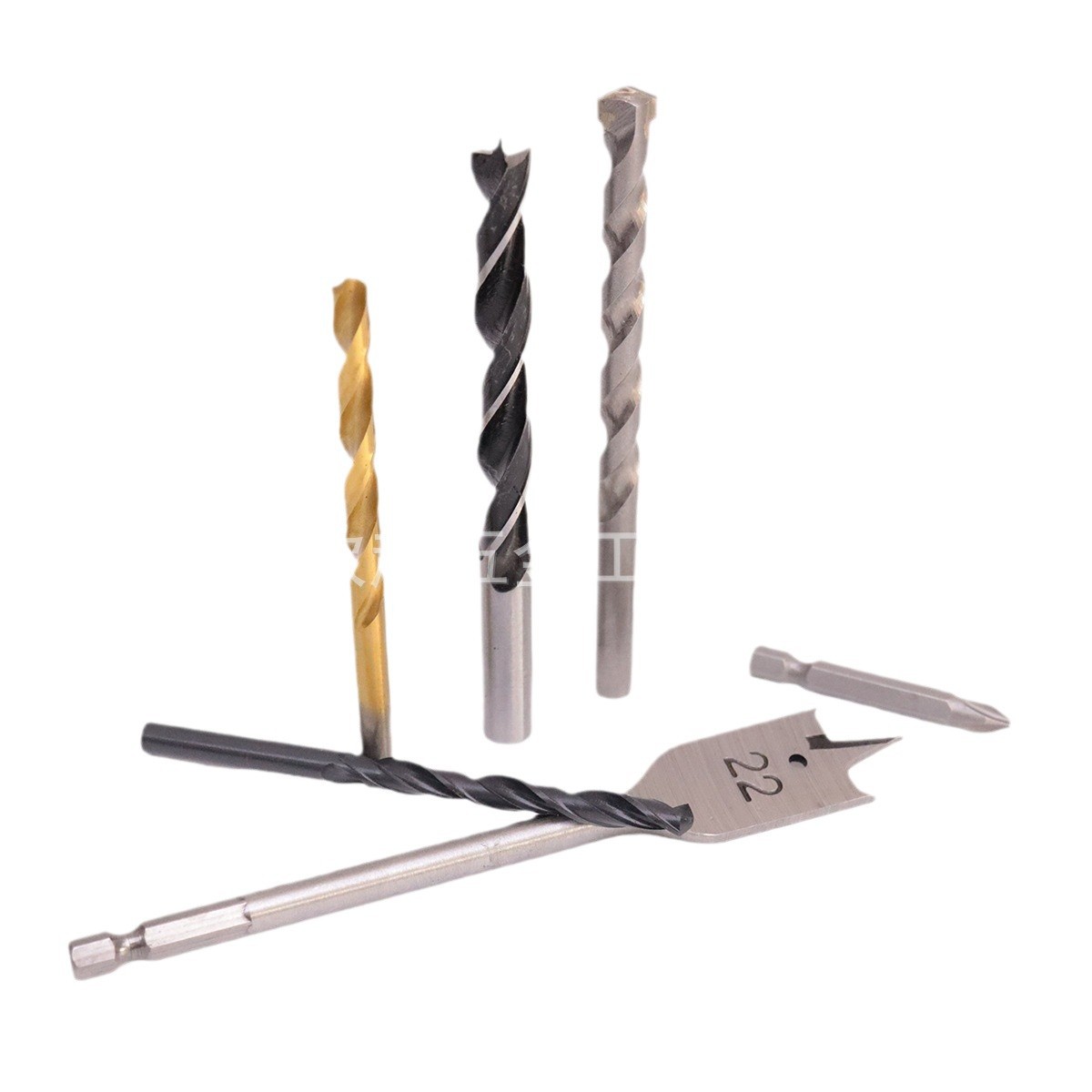 Venta caliente transfronteriza de carpintería de 246 piezas taladro conjunto abridor de agujero broca de torsión taladro de cemento carpintería conjunto de taladro plano