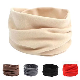 Winter fleece-lined Thickened Warm Neck Protection Neck Sleeve for Men and Women Cervical Neck Collar Riding Cold-proof Warm Double-layer Velvet Scarf